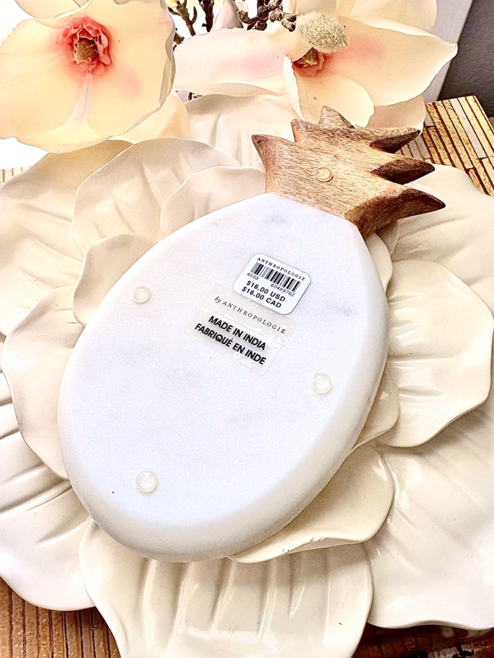 Anthropologie Pineapple Spoon Rest - Picture 4 of 5